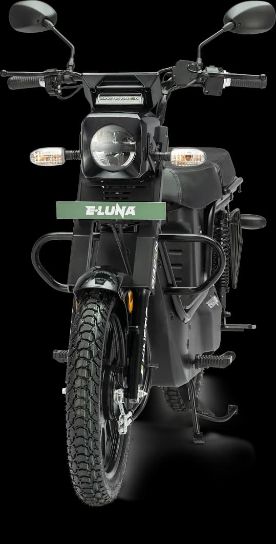 Kinetic Green E-Luna Pro electric moped in black
